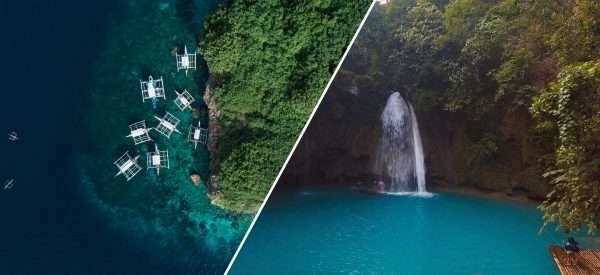 Pescador Island + Kawasan Falls Tour pick-up and drop off Badian