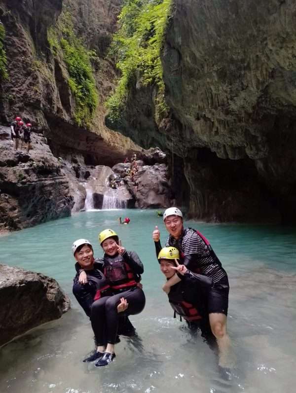 Badian Canyoneering pick-up and drop off Cuartel