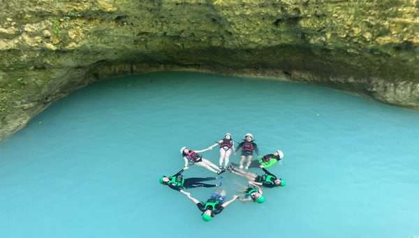 canyoneering in alegria cebu